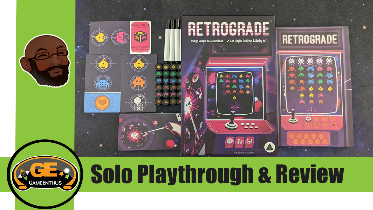 Retrograde Solo Playthrough & Review Retro'n n Write GameEnthus